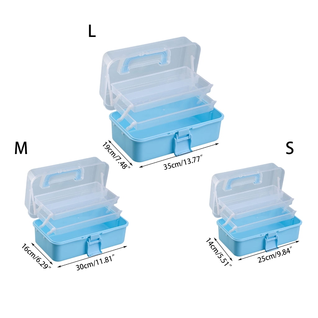 RYUJNDK 3 Layer Storage Box Multifunction Organizers with Handle Storage Case Storage Organizers Tool Box for Paints