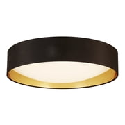 Eglo Lighting Orme 20 Inch Flush Mount Ceiling Light Fixture, Black & Gold
