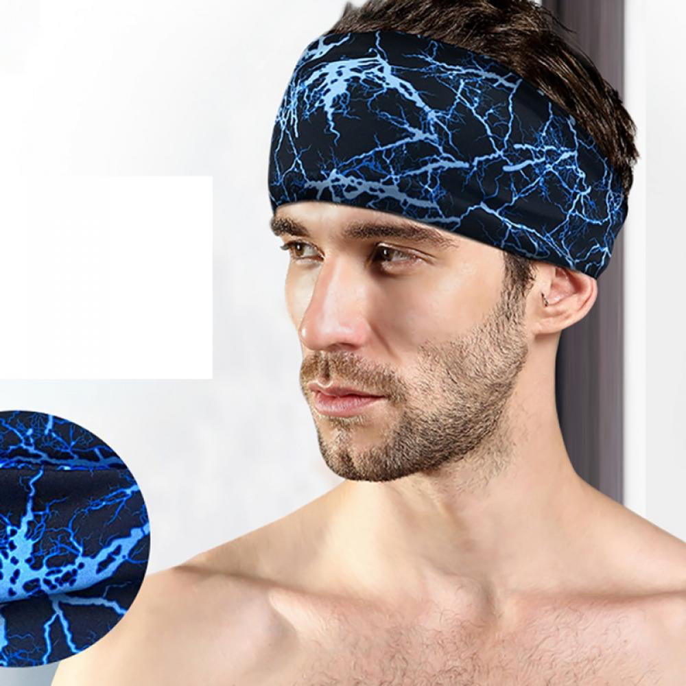 Yoga Sweatband Men Women Quick Dry Breathable Elastic Headband Running Accessory 