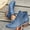 Blue, variant on Ankle Booties for Women Cutout Casual Low Heeled Ankle Boots Comfortable Chunky Heel Dressy Booties Side Zipper Elegant Walking Short Boots