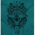 thumbnail image 2 of Geometric Feather Wolf Dreamcatcher Men's Graphic T Shirt Tees Brisco Brands L, 2 of 6