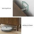 thumbnail image 7 of Smart FENDEE Farmhouse Sideboard Cabinet with Shelf and Paper Clip Pattern for Kitchen, Walnut Wood, 7 of 7