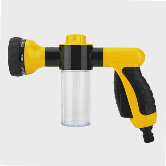 Car Wash Foam Sprayer, New High Pressure Spray Car Wash Foam Water Cleaning Tool Washer 6m with Adjustment Nozzle [yellow]