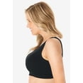 thumbnail image 4 of Comfort Choice Women's Plus Size Wireless Zip Front Bra, 4 of 6