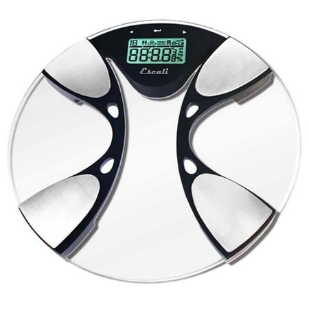 - Escali - Body Fat Body Water Digital Glass Bathroom Scale BFBW200