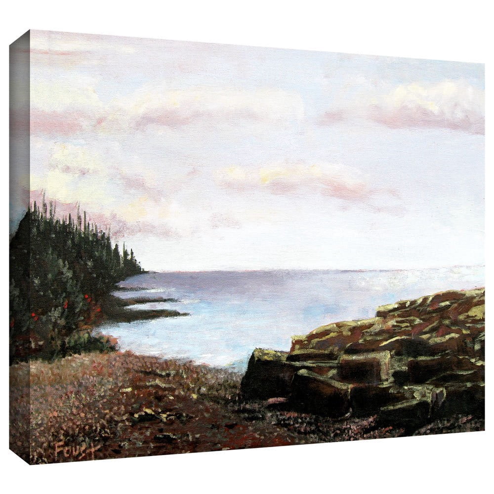 ArtWall Gene Foust "Lake Side" Gallery-Wrapped Canvas Art