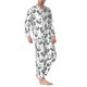 thumbnail image 2 of Fotbe Retro Rooster Pijama de Hombre con Estampado de Manga Larga, Conjunto de 2 Piezas, Ropa de Dormir Suave y Cómoda con Bolsillos-Medium, 2 of 7
