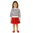 thumbnail image 3 of Bluey Stripe Girls Sweatshirt Tutu Dress, Sizes 4-12, 3 of 6
