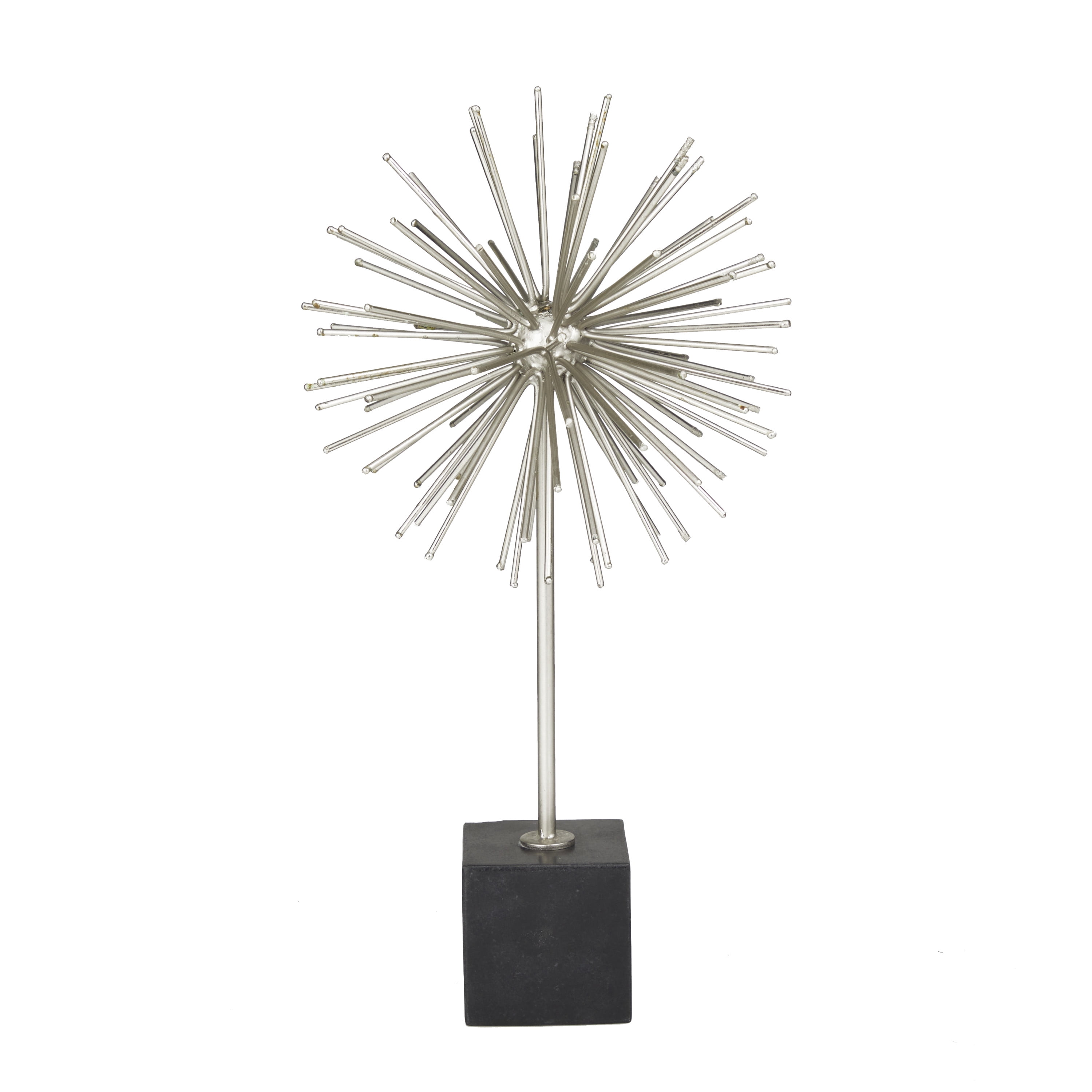 CosmoLiving by Cosmopolitan Marble Contemporary Sculpture, Silver, 1-Piece