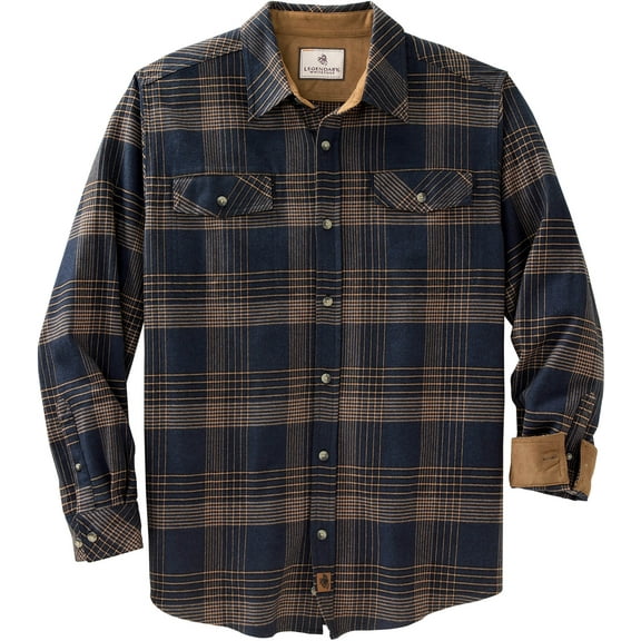 Legendary Whitetails Men's Legendary Stretch Plaid Flannel Long Sleeve Casual Button Down Western Style Winter Fall Clothing