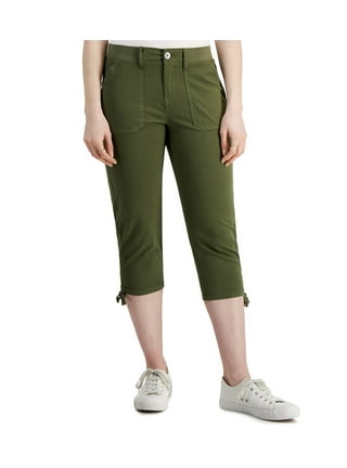 Women's Denim & Co. Khaki Capri Pants size 20 W - clothing