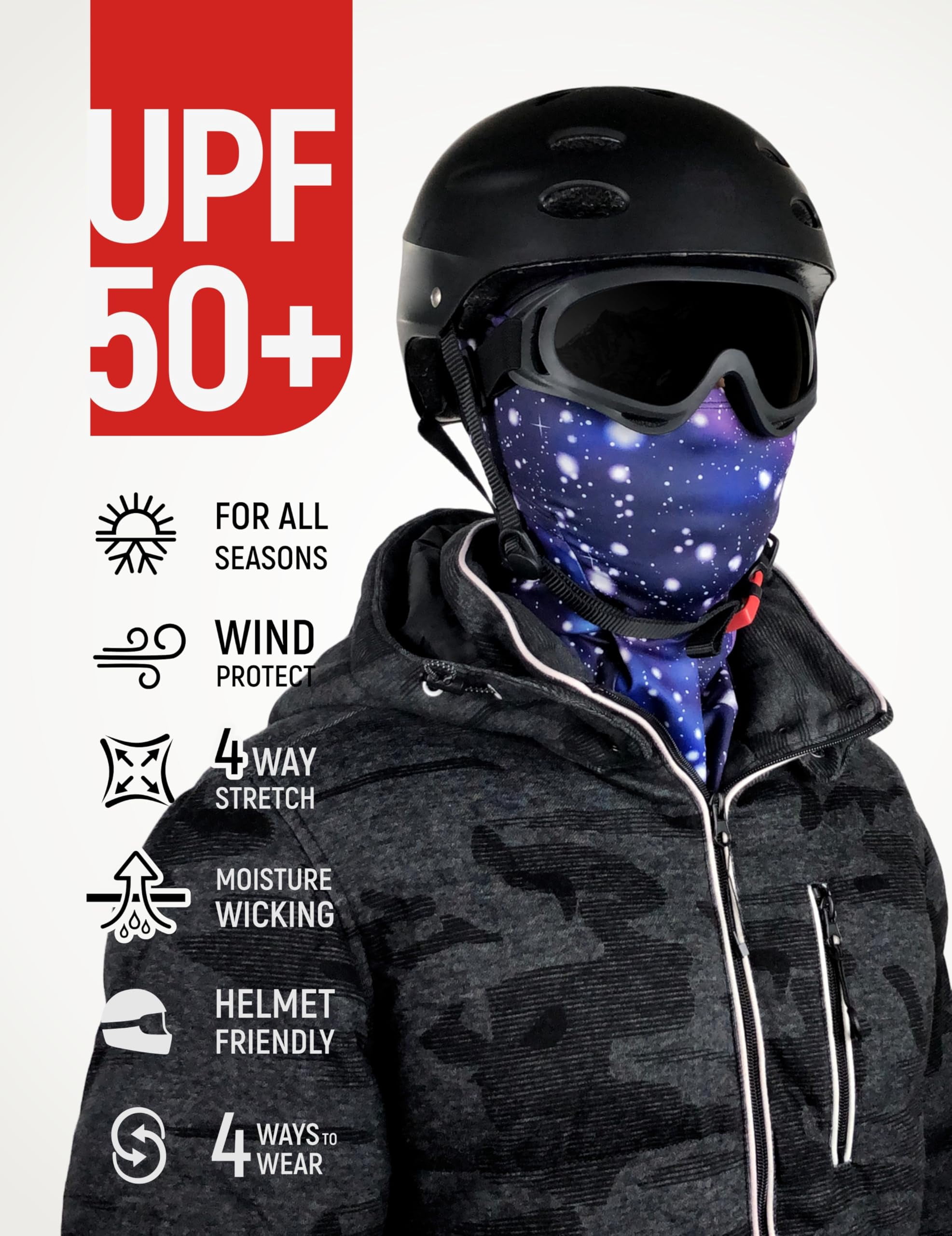 Upf 50+ Balaclava Ski Mask - Windproof For Cold Weather Men Women Snowboard  Sheisty