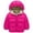 Hot Pink, variant on Girls Winter Coat Girls Hooded Snowsuit Winter Warm Collar Hooded Coat Windproof Jacket Outerwear Size for 2-3 Years,Dark Green