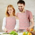 thumbnail image 3 of Pink Cartoon Unicorn Rainbow Rocket Cloud Apron-Garden Aprons for Women with Pockets-Cotton Linen Waterproof Kitchen Cooking Gardening Aprons Adjustable for Kitchen,Cooking,BBQ and Salon 33x27 Inch, 3 of 7