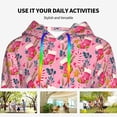 thumbnail image 4 of Kdxio Festive Christmas Stocking Cheer Print Womens Oversized Hoodies Sweatshirts Hooded Pullover Tops Sweaters Casual-Small, 4 of 7