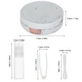 thumbnail image 3 of Contact Lens Case, Travel Contact Lens Storage Box, Portable Double-Head Lens Container with Mini Nursing Bottle and Tweezers, Small Size Plastic Compact Mirror Box for Outdoor and Home Use, 3 of 5