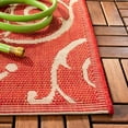 thumbnail image 4 of Safavieh Courtyard Daniel Oriental Indoor/Outdoor Area Rug, Red/Natural, 2' x 3'7", 4 of 9