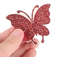 thumbnail image 5 of GETAJGHSD butterfly car stickers Butterfly Stickers Dark Red Rhinestone 5Pcs Women Christmas, 5 of 6