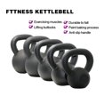 PNGCNG 35LBS Solid Cast Iron Kettlebells Ideal for Strength Training