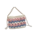 thumbnail image 3 of Kit de bolsa de crochet de tejido de bricolaje adultos 7.09x2.76x5.12 "Flower manual tejido a mano beige, 3 of 8