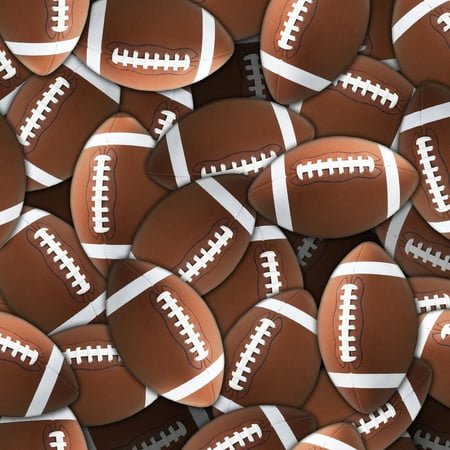Nfl Football Fabric - David Textiles Football Allover Anti-Pill Fleece 1.5-Yard Fabric Cut