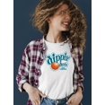 thumbnail image 2 of Retro Dippin' Dots Logo Graphic Women's T-shirt Tee - Ice Cream Lovers Graphic Women's T-shirt, 2 of 4