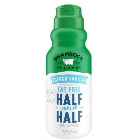 Shamrock Farms Fat Free French Vanilla Half And Half, 1 qt