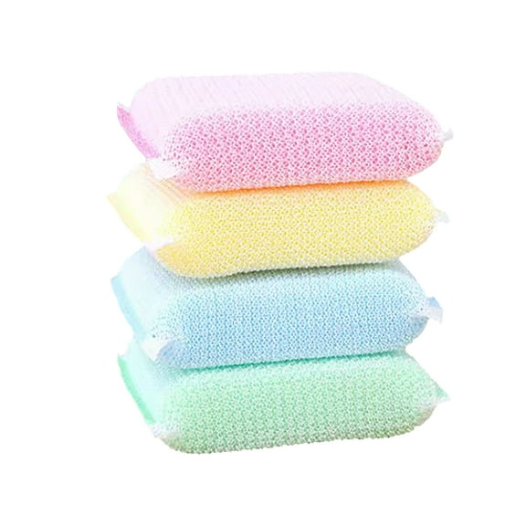 6pcs dishwashing cloth, thickened water chestnut cleaning brush, colorful cleaning brush, pot washing brush, convenient and practical