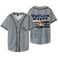 thumbnail image 1 of Waylon Wyatt Out Of The Blue Tour Veste de Baseball Tee Unisexe Col en V Manches Courtes T-Shirts, 1 of 5