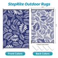 thumbnail image 2 of Alfombra de exterior StepRite, 244 x 305 cm, impermeable, blanco y azul, 2 of 6