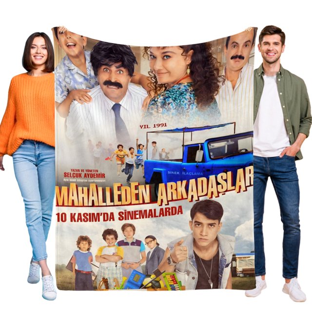 Arkadaslar anti-pilling, suave, ligera, esponjosa y acogedora de lujo para hogar y cocina – Perfecta para niños y adultos,120X180cm