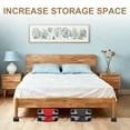 thumbnail image 6 of 8Pcs Bed Risers, Square Heavy Duty Stackable Lift Block to 0.5 Inch Plastic Furniture Riser for Desk, Chair, Table, Sofa Legs, Washing Machine, Refrigerator, Back, 6 of 6