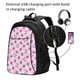 thumbnail image 2 of Fotbe Cherry Strawberry Mochila con Estampado y Puerto USB para Hombre y Mujer, Mochila Antirrobo, Mochila de Viaje, Mochila Escolar, Mochila Universitaria, 2 of 7