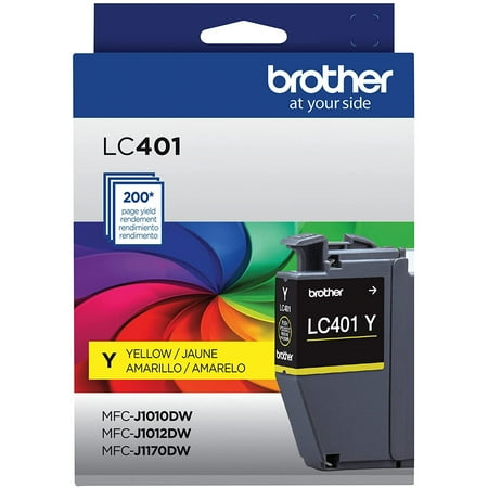 UPC: 0012502664376 | Brother Genuine LC401YS Standard Yield Printer Ink Cartridge Yellow