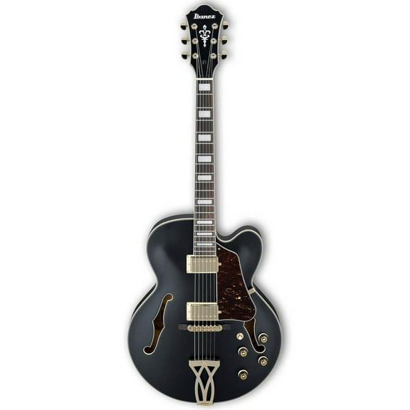Ibanez AF75G Hollow Body Electric Guitar (Black Flat)
