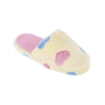 thumbnail image 2 of CTM  Heart Pattern Fur Slippers (Women), 2 of 6