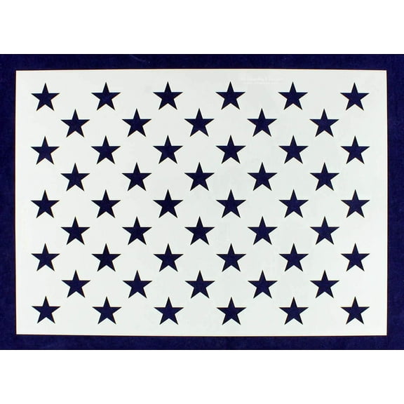 50 Star Field Stencil - American Flag - G-Spec 9.63" x 13.585"