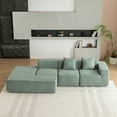 thumbnail image 6 of LUCKHAO Modular Sectional Sofa, 116.5" Full-compressed Sofa Couch, Free-combined Sofa, for Living Room,Bedroom, Office, Studio, 6 of 16