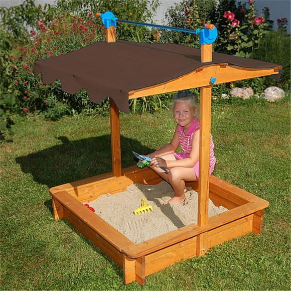 Exaco Felix Sandbox with Adjustable Roof - Orange