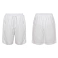 thumbnail image 5 of iixpin Boys Solid Color Workout Running Sports Shorts Basketball Training Undershorts Swim Trunks White 15-16, 5 of 6