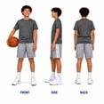 thumbnail image 2 of Boys' Active Shorts - 4 Pack Athletic Performance Gym Shorts (8-18), 2 of 7