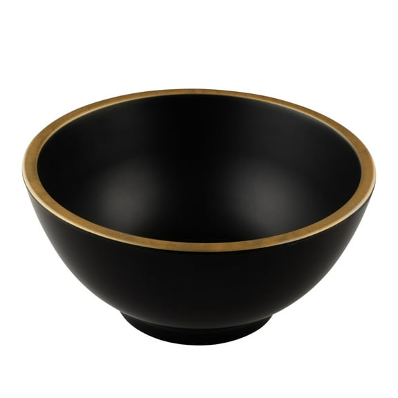 EGS B245080-GLDB Kobe Black / Gold 53 Oz. Bowl - 6 / CS
