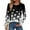 Black 22, variant on Long Sleeve Tops for Women Casual Crew Neck Button Tops Loose Fit Henley Blouses Business Work Floral Printed Spring Fashin Clothing