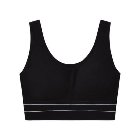 

Baywell Women s Latex Cup Shockproof Sports Bra Plus Size Yoga Sports Bra Running Sports Underwear Black 34BCD 36ABC