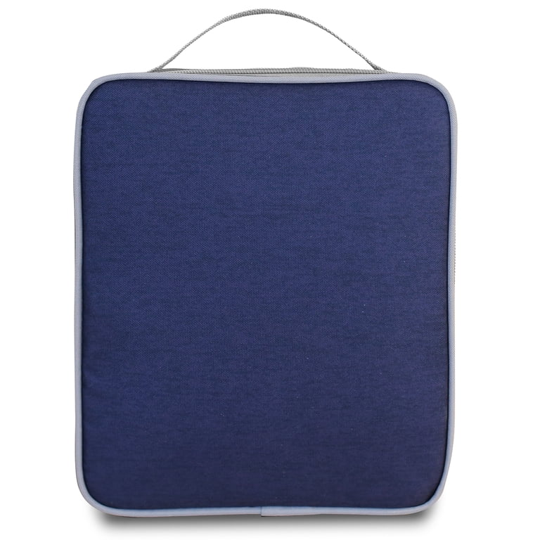 PackIt Freezable Upright Lunch Box, Large, Dusty Navy & Gray photo 2