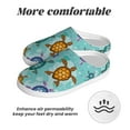 thumbnail image 6 of KLL Turtles And Sea Pattern Adult Unisex Cozy Slippers,Fuzzy Slip-on Slippers TPR Sole Slippers Comfort Plush Home Footwear for Indoor & Outdoor-13, 6 of 7