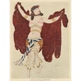 thumbnail image 2 of Léon Bakst 19x24 Gold Ornate Framed and Double Matted Museum Art Print Titled - Syrian Dancer in ‘Cleopatre’ (1909 - 1916), 2 of 4