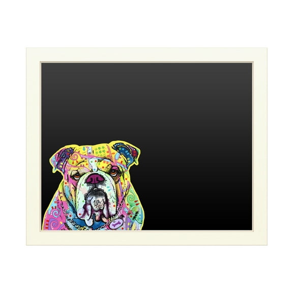 Trademark Fine Art 'The Bulldog' Chalkboard by Dean Russo
