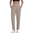 thumbnail image 4 of Inglocry Women's Golf Pants with 2 Pockets 7/8 High Waisted Stretch Ankle Pants for Women Business Casual Travel Athletic Work Beige S, 4 of 6