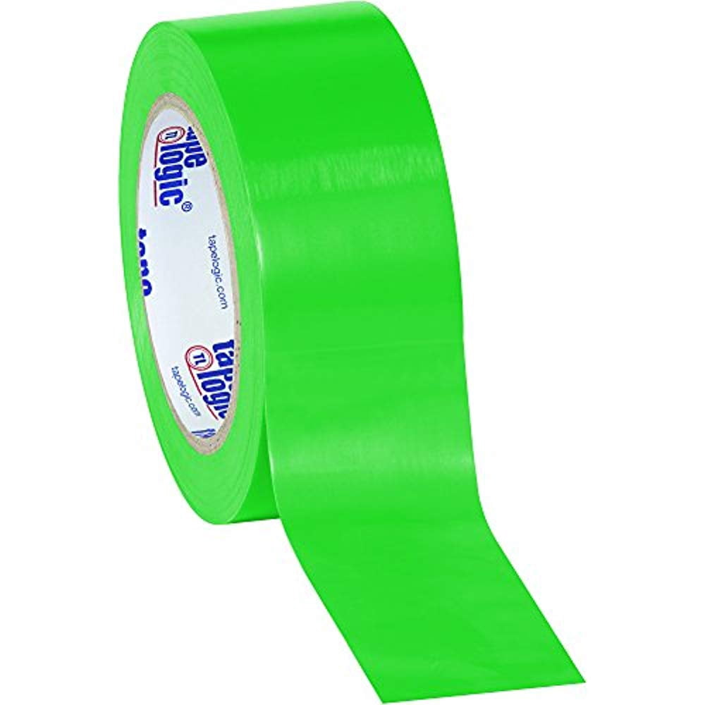 Tape Logic Green Solid Vinyl Safety Tape 2" x 36 Yard Roll (24 Roll/Case)